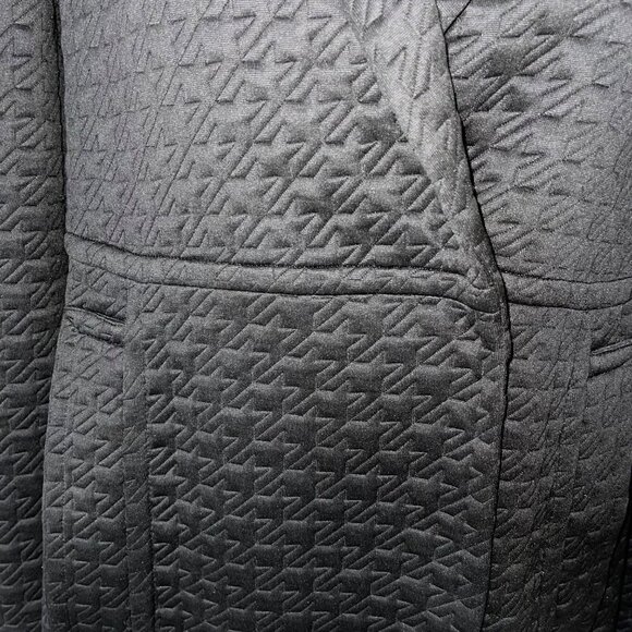 Margaret O’Leary Womens Quilted Jacket Size Medium M L Black Snap Front Lined - Picture 10 of 12